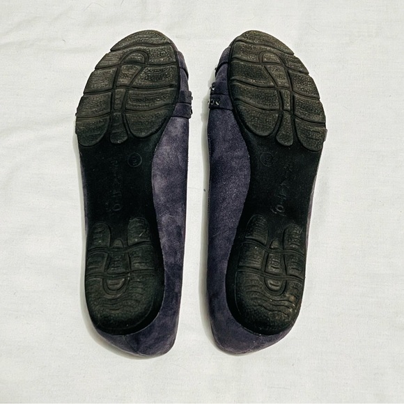 Rialto Grey Faux Suede Rhinestone Accent Flats - Picture 5 of 5